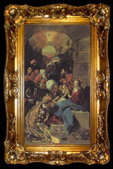 framed  Maino, Juan Bautista del The Adoration of the Magi, ta009-2